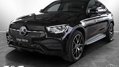 Metalliclack obsidianschwarz Gebraucht 2023 Mercedes GLC300 AMG Coupé | 53.970 € (Superpreis)
