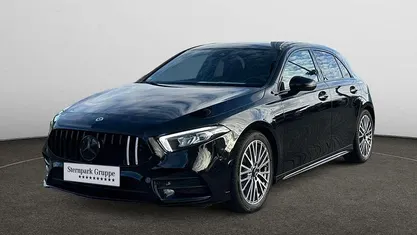 Schwarz Gebraucht 2022 Mercedes A200 AMG Limousine | 29.290 € (Fairer Preis)