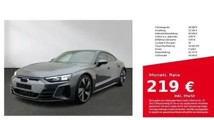 Gebraucht Audi e-tron GT quattro Sport 350 kW (476 PS) 2021 Daytonagrau perleffekt Limousine