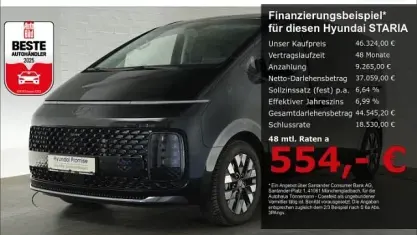 Gebraucht Hyundai Staria Signature 225 PS (165 kW) 2025 Schwarz Van / Kleinbus