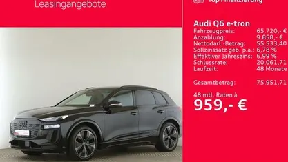 Gebraucht Audi Q6 e-tron Ambiente 285 kW (388 PS) 2024 Mythosschwarz metallic SUV