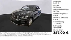 Deep black perleffekt Gebraucht 2021 VW T-Roc Cabriolet Style Cabrio | 27.430 € (Fairer Preis)
