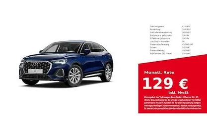 Blau Gebraucht 2025 Audi Q3 Sportback S-Line SUV | 41.490 € (Guter Preis)