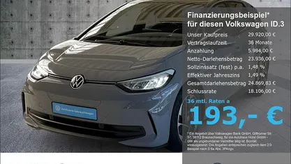 Gebraucht VW ID.3 Pro 150 kW (204 PS) 2024 Mondsteingrau Kleinwagen