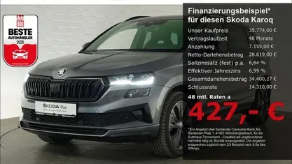 Grau Gebraucht 2024 Skoda Karoq SportLine SUV | 35.774 € (Fairer Preis)