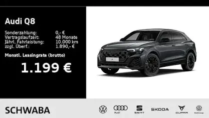 Neu Audi Q8 Ambiente 490 PS (360 kW) 2026 Grau SUV