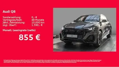 Neu Audi Q8 Sport 286 PS (210 kW) 2025 Grau SUV