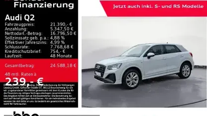 Gebraucht Audi Q2 S-Line 150 PS (110 kW) 2022 Gletscherweiß metallic SUV
