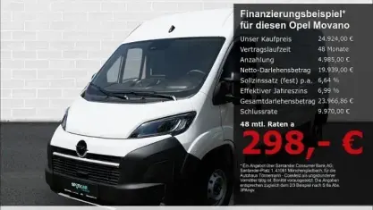Używany Opel Movano 140 KM (102 kW) 2024 Biały Van