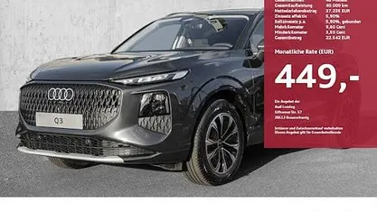 Neu Audi Q3 Ambiente 150 PS (110 kW) 2025 Grau SUV