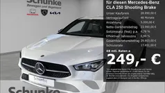 Metalliclack (weiss Gebraucht 2022 Mercedes CLA250 Shooting Brake Kombi | 28.990 € (Superpreis)