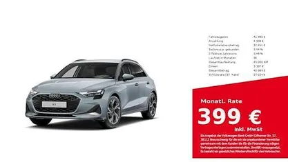 Grau Gebraucht 2025 Audi A3 Advanced Limousine | 41.990 € (Fairer Preis)