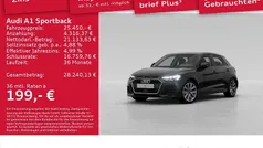 Mythosschwarz metallic Gebraucht 2025 Audi A1 Advanced Plus Kleinwagen | 25.450 € (Fairer Preis)