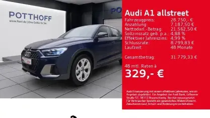 Gebraucht Audi A1 Ambiente 150 PS (110 kW) 2025 Navarrablau metallic SUV