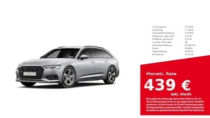 Brugt Audi A6 Advanced Plus 245 HK (180 kW) 2025 Sølv Stationcar