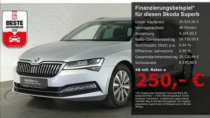 Gebraucht Skoda Superb Style 150 PS (110 kW) 2023 Silber Kombi