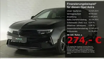 Gebraucht Opel Astra 145 PS (106 kW) 2024 Schwarz Kleinwagen