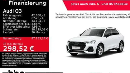 Weiß Gebraucht 2025 Audi Q3 S-Line SUV | 42.630 € (Fairer Preis)