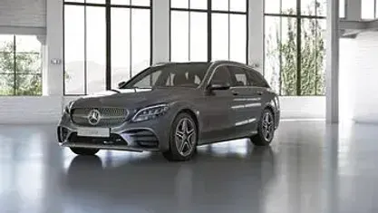 Gebraucht Mercedes C220 AMG 194 PS (142 kW) 2021 Selenitgrau metallic Limousine