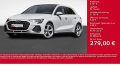 Weiß Gebraucht 2024 Audi A3 Sportback S-Line Limousine | 36.034 € (Superpreis)