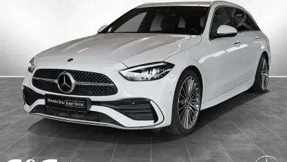 Gebraucht Mercedes C220 AMG 200 PS (147 kW) 2022 Unilack polarweiß Kombi