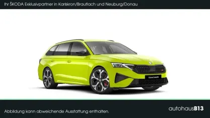 Neu Skoda Octavia RS 265 PS (194 kW) 2025 Blackmagic perleffekt (schwarz) Kombi