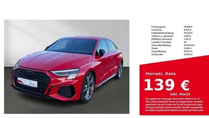 Gebraucht Audi S3 Sport 310 PS (228 kW) 2022 Tangorot metallic Limousine
