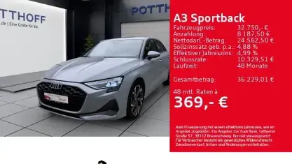 Gebraucht Audi A3 Comfort 150 PS (110 kW) 2025 Pfeilgrau perleffekt Limousine