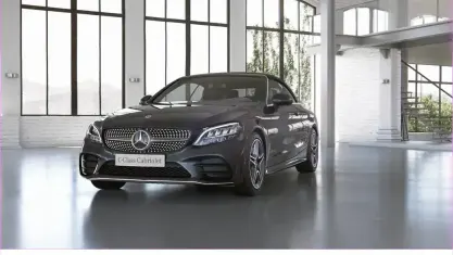 Gebraucht Mercedes C220 AMG line 194 PS (142 kW) 2021 Grau Cabrio