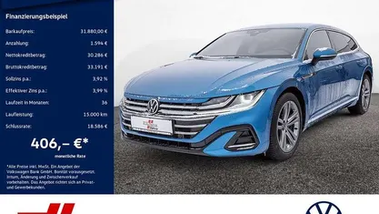 Begagnad VW Arteon R-line 190 HK (139 kW) 2022 Blå Sedan