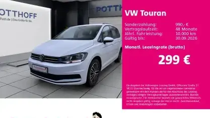 Gebraucht VW Touran Comfortline 150 PS (110 kW) 2023 Pure white Van / Kleinbus