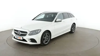 Gebraucht Mercedes C300 AMG line 2021 Weiß Kombi