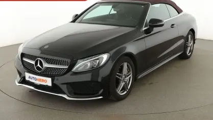 Gebraucht Mercedes C180 AMG line 156 PS (114 kW) 2018 Schwarz Cabrio