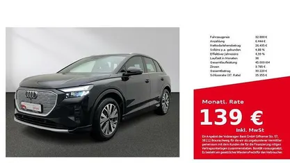 Mythosschwarz metallic Gebraucht 2023 Audi Q4 e-tron Advanced SUV | 32.880 € (Fairer Preis)