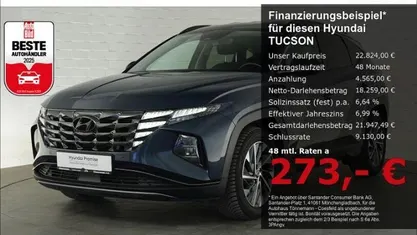 Gebraucht Hyundai Tucson Trend 136 PS (100 kW) 2022 Blau SUV
