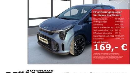 Ny Kia Picanto GT-Line 68 HK (50 kW) 2025 Blå Hatchback