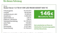 Gebraucht 2021 Skoda Scala Clever Kleinwagen | 16.470 € (Fairer Preis)
