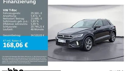 Gebraucht VW T-Roc R-line 150 PS (110 kW) 2025 Schwarz SUV