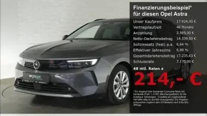 Gebraucht Opel Astra Elegance 131 PS (96 kW) 2024 Vulkan grau Kleinwagen