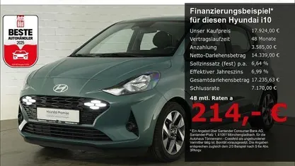 Gebraucht Hyundai i10 Trend 79 PS (58 kW) 2025 Grün Kleinwagen