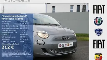 Schwarz Gebraucht 2022 Fiat 500e Icon Limousine | 19.990 €