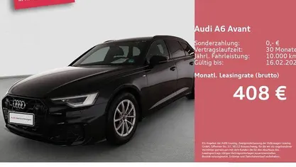 Mythosschwarz metallic Gebraucht 2025 Audi A6 S-Line Kombi | 48.780 € (Guter Preis)