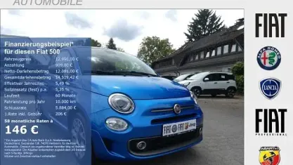 Gebraucht Fiat 500 Sport 69 PS (50 kW) 2021 Blau Kleinwagen