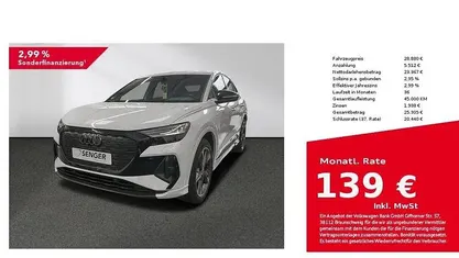 Gletscherweiß metallic Gebraucht 2022 Audi Q4 Sportback e-tron Ambiente SUV | 29.380 € (Fairer Preis)