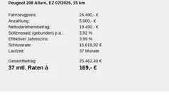 Grau/typ aussenverkleidung met Neu 2025 Peugeot 208 Allure Kleinwagen | 23.990 € (Fairer Preis)
