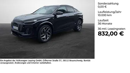 Schwarz Gebraucht 2025 Audi Q6 Sportback e-tron Edition .1 SUV | 84.990 € (Fairer Preis)