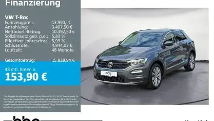 Gebraucht VW T-Roc Style 116 PS (85 kW) 2018 Grau SUV