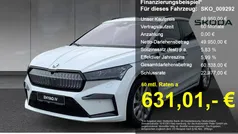Moonweiß perleffekt Gebraucht 2024 Skoda Enyaq iV SportLine SUV | 49.950 € (Fairer Preis)