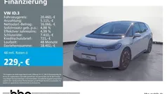 Gletscherweiß metallic/schwarz Gebraucht 2021 VW ID.3 Pro Kleinwagen | 20.460 € (Fairer Preis)