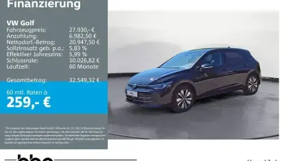 Brugt VW Golf VIII Life 150 HK (110 kW) 2025 Sort Sedan